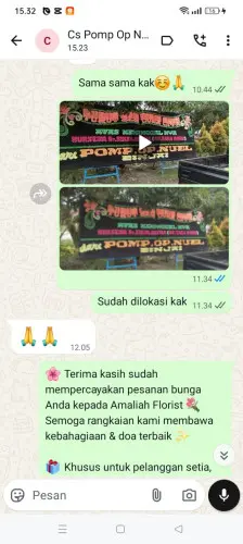Testimonial Papan Bunga tambora