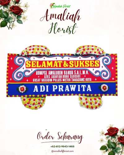 Karangan Bunga Ucapan Selamat tambora